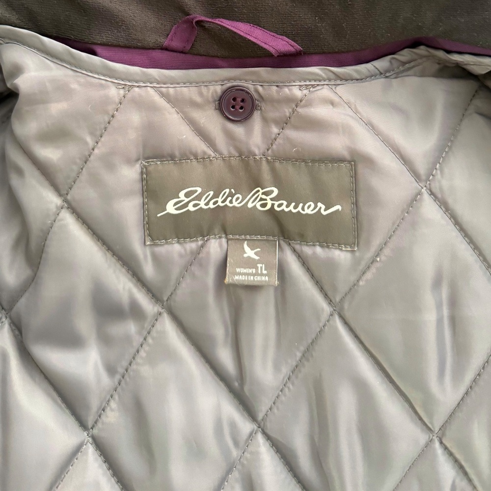 Eddie Bauer Women’s L Tall Purple 3-in-1 Jacket w/ Removable Liner - Picture 7 of 13